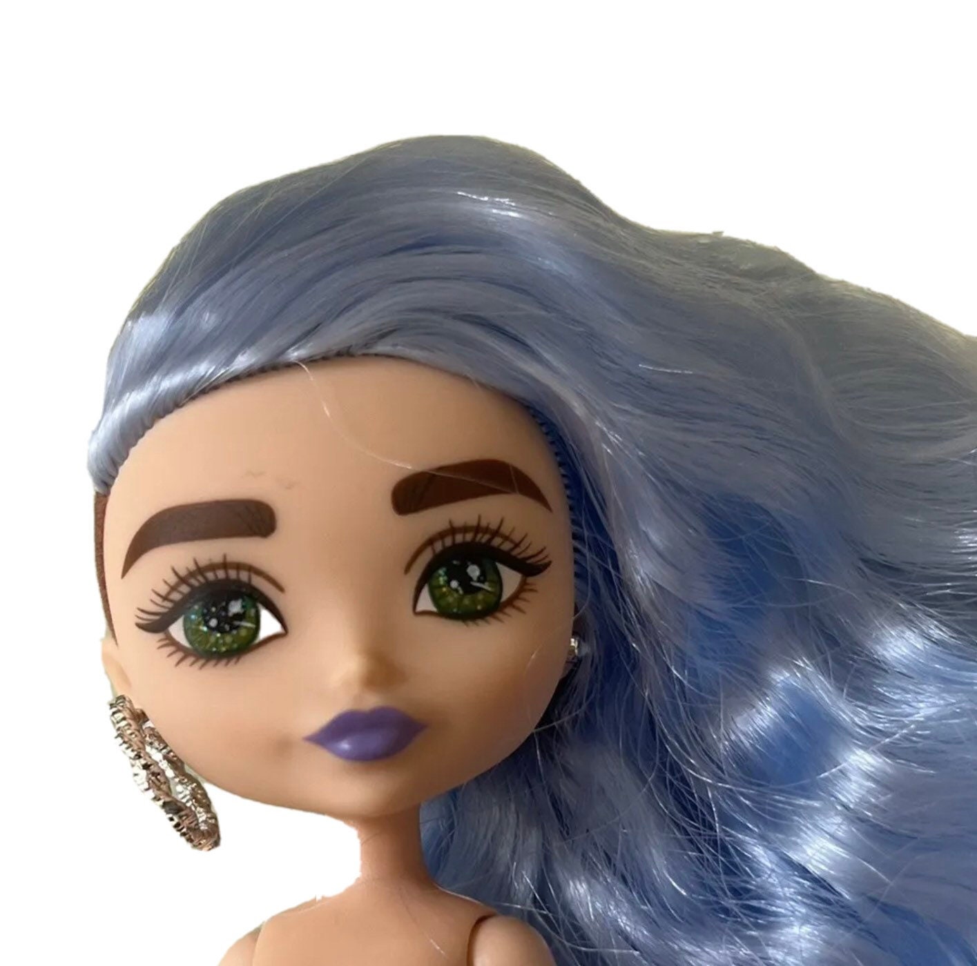 Barbie Extra Minis, 5.5 Doll, 3, Blue Hair, Green Eyes, Nude to