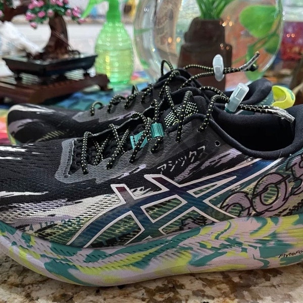 ASICS Gel-Noosa Tri 13 - Black & Neon Green Running Shoe - Womens US 7M