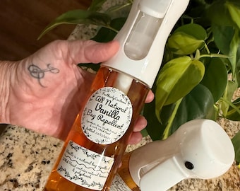 All Natural Vanilla Bug Repellent: Aged Extract, Witch Hazel Spray