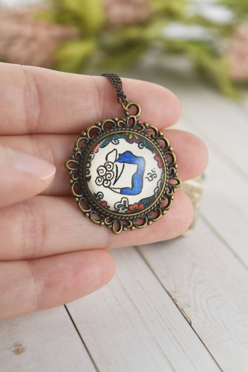 Yoga Pendant Necklace Inspired Jewelry for Yoga Lovers Etsy