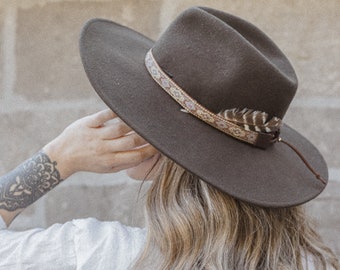 Cowboy hat band, bohemian accessories, country accessories, hat accessories, bohemian style, hat, boho, hatband with pompom