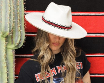 Diadema para sombrero con inserciones de cuero estilo boho, accesorios country, accesorios para sombreros, estilo boho, estilo country