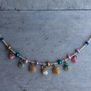 Muschel Kette, Muschel Kette,Sealover Kette, Layering Kette, Strand Kette, Perlen Kette, Kleine Muschel Kette.