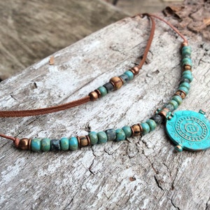 Boho necklace for women, Modern jewellery, Charm necklace, Bohemian necklace women, Tribal necklace, Boho jewelry for women image 3