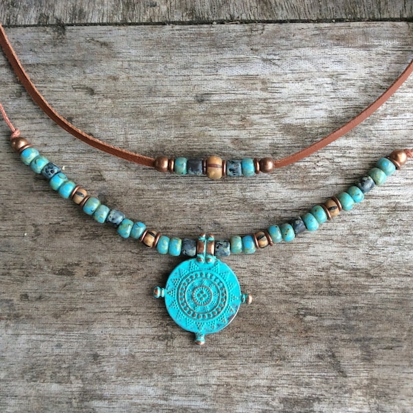 Boho Choker Necklace - Stars Shapes in Gold or Silver – Boho Beach Hut