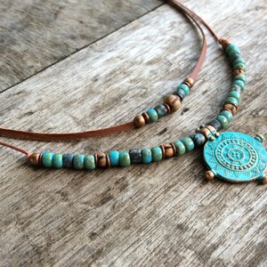 Boho necklace for women, Modern jewellery, Charm necklace, Bohemian necklace women, Tribal necklace, Boho jewelry for women image 5