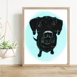 Black Lab Wall Art, Black Labrador Retriever, Black Labrador, Black Lab Print, Black Dog, Labrador Retriever, Labs, Free Shipping!