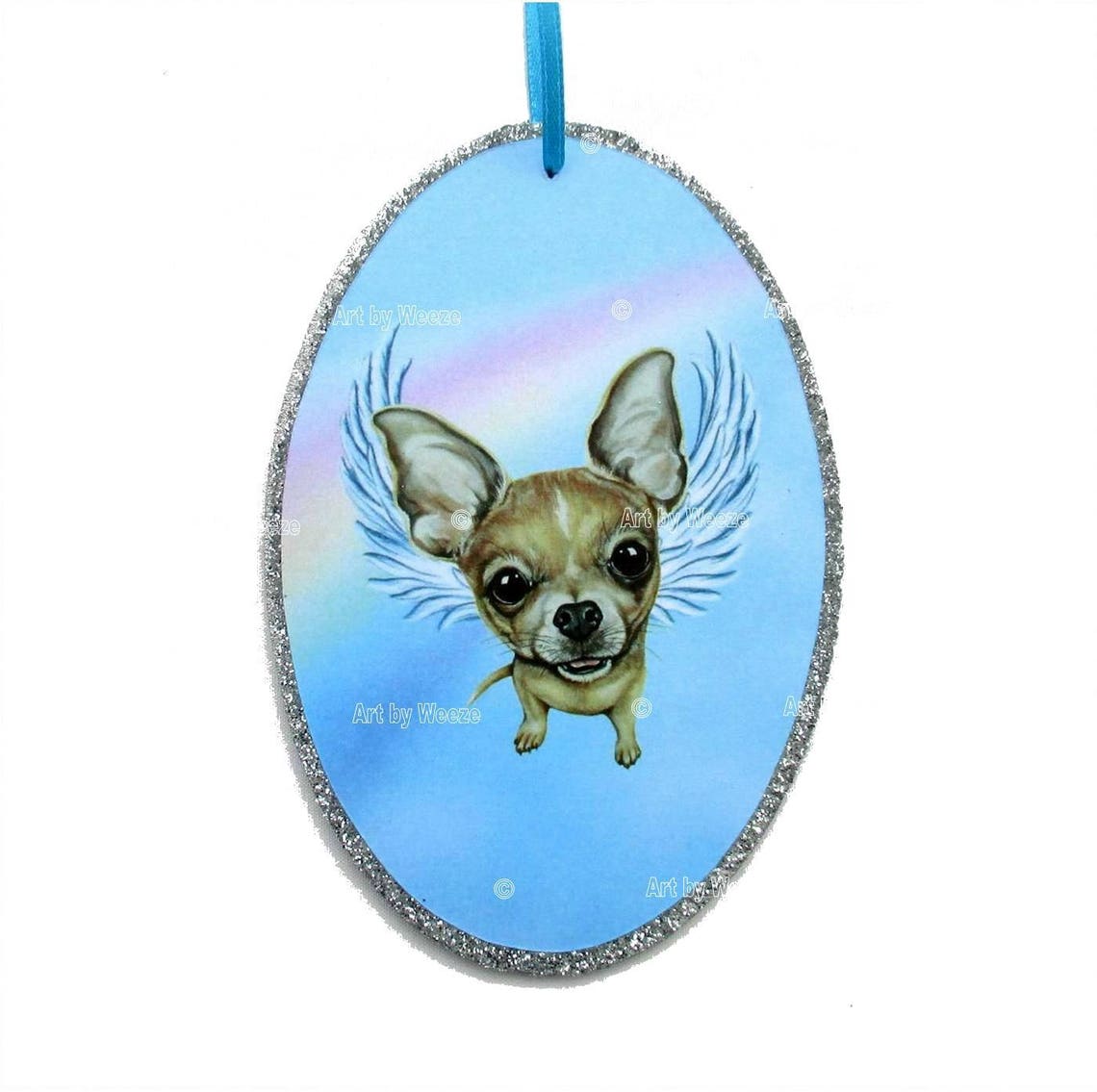chihuahua angel figurine