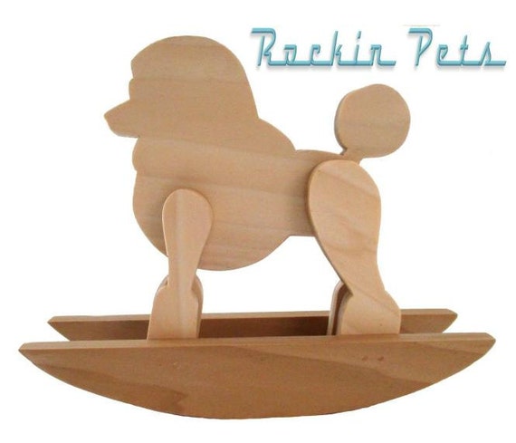 poodle rocking horse