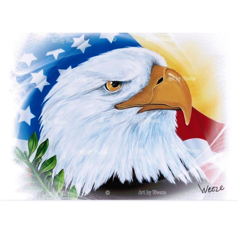 ArtArt À Drapeau D’aigleCadeauxPhoto Américain AigleAméricain PrintPatriotique Tête Aigle Blanche thdQCsrx