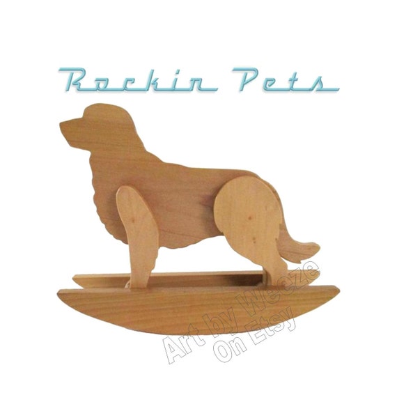 Rocking Boxer Dog Rocker Wood Rocking Horse Style Handmade Tabletop Decor