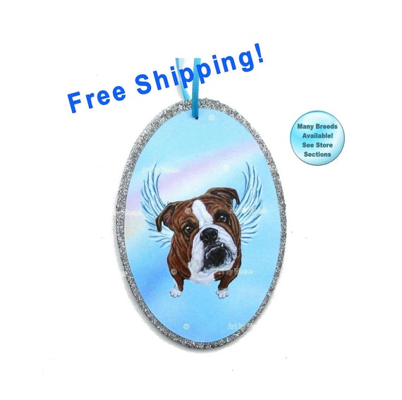 Bulldog Ornament Bulldog Angel Bulldog Inglés Bull Dog Dog ...