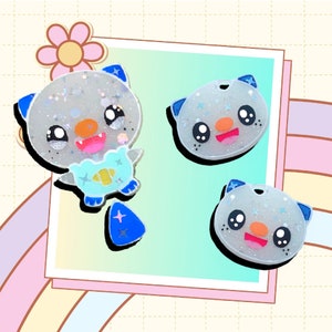 Sea Otter Creature Jewellery Collection | Handmade Resin Necklace, Earrings & Pin Badge | Kawaii Gamer Accessories UK