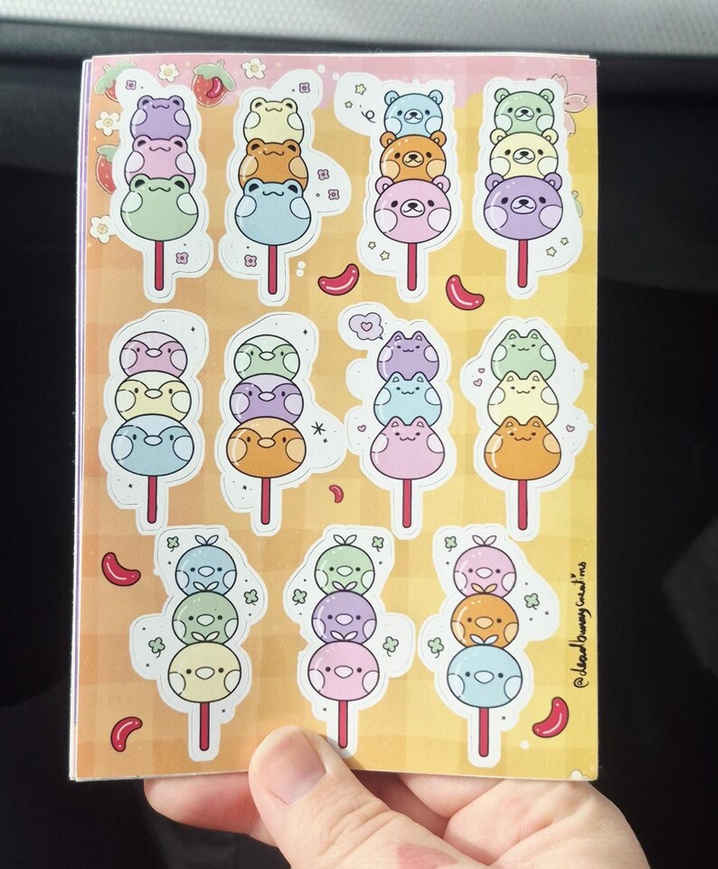 Kawaii Food Sticker Sheet – A6 Matte Vinyl Stickers | Cute Planner ...
