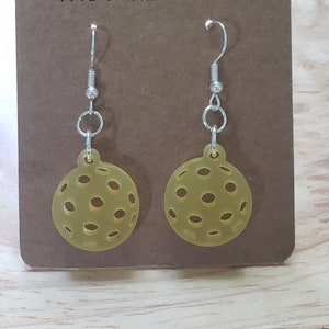 SVG File ONLY Digital Download Pickleball Earrings for Laser Cutter Glowforge Cricut
