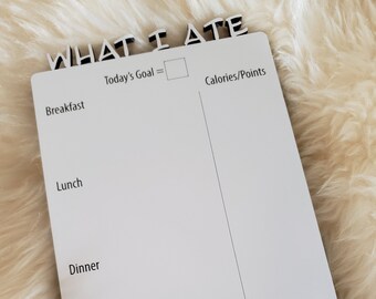 SVG-bestand voor lasersnijders - Diet Tracking Board en *Bonus* To Do White Board voor Koelkast