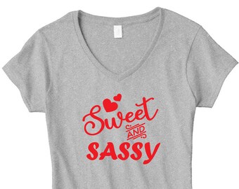 SVG Valentijnsdag Sweet and Sassy Digital Cut File Cricut Sillouette Glowforge