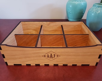 SVG - Watch Organizer Box Digital Download Cut File voor Laser Glowforge