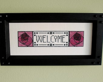 Mackintosh Welcome -- Cross Stitch Pattern PDF