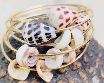 Mālie reef cone bangles