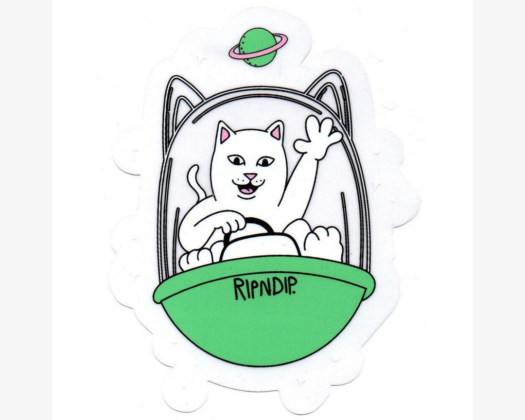 Rip N Dip Skateboard Sticker 11cm High Approx Skate Cat - Etsy