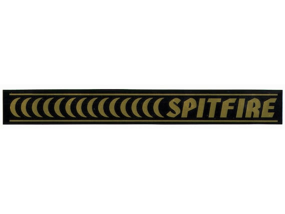 Barred Skateboard Sticker 14cm Across Approx Gold Skate New Spitfire Wheels 