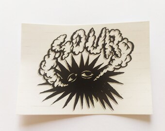Sour Solution Skateboard Sticker - Rolling - OFFICIAL SOUR SOLUTION - Etsy