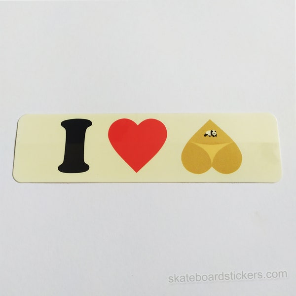 Enjoi skateboardsticker "I Love Butts" - OFFICILE ENJOI-STICKER!