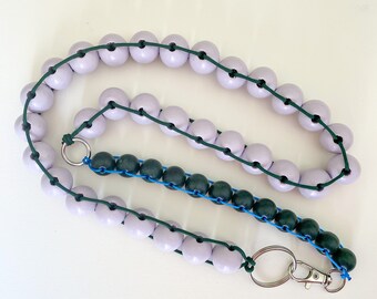 Beaded Lanyard Chain Necklace