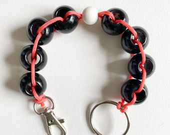 Bracelet porte-clés perlé