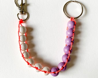 Beaded Key Chain Bracelet