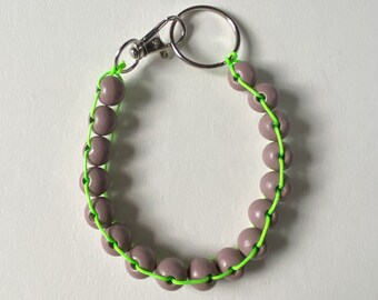 Bracelet porte-clés perlé