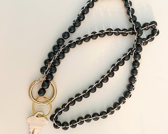 Collier de chaîne à cordon perlé