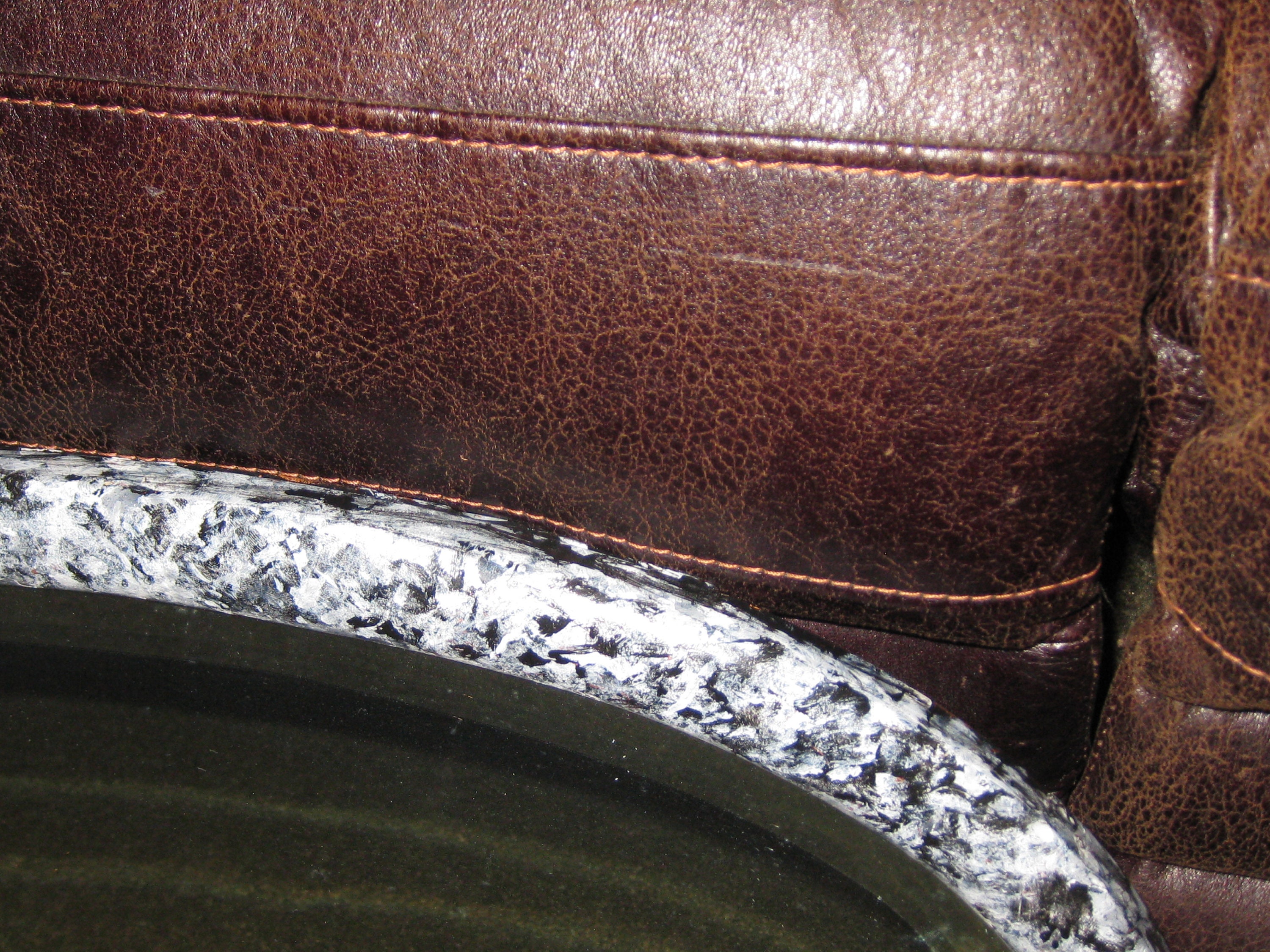 ART DECO OVAL Mirror Wood Frame Painted Black And White Marble Etsy