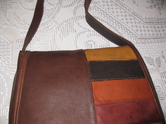 VINTAGE LEATHER PURSE From The Early 90's Handcra… - image 2