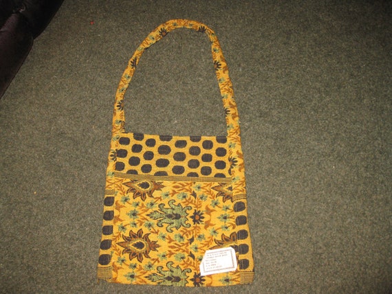 HIPPIE TOTE BAG From 1960's-1970's Handloom Doubl… - image 3