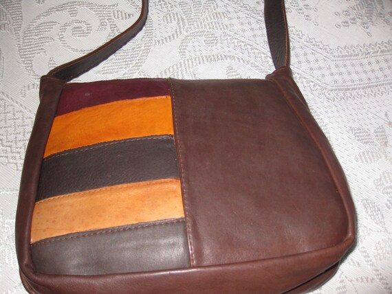 VINTAGE LEATHER PURSE From The Early 90's Handcra… - image 3