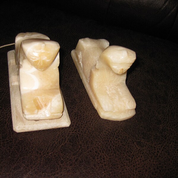 Egyptian Alabaster Figurines Etsy