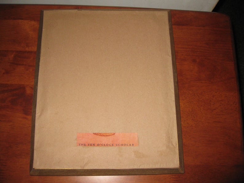 THE 10 O'CLOCK SCHOLAR Antique Nursery Rhyme in Goldtone Etsy