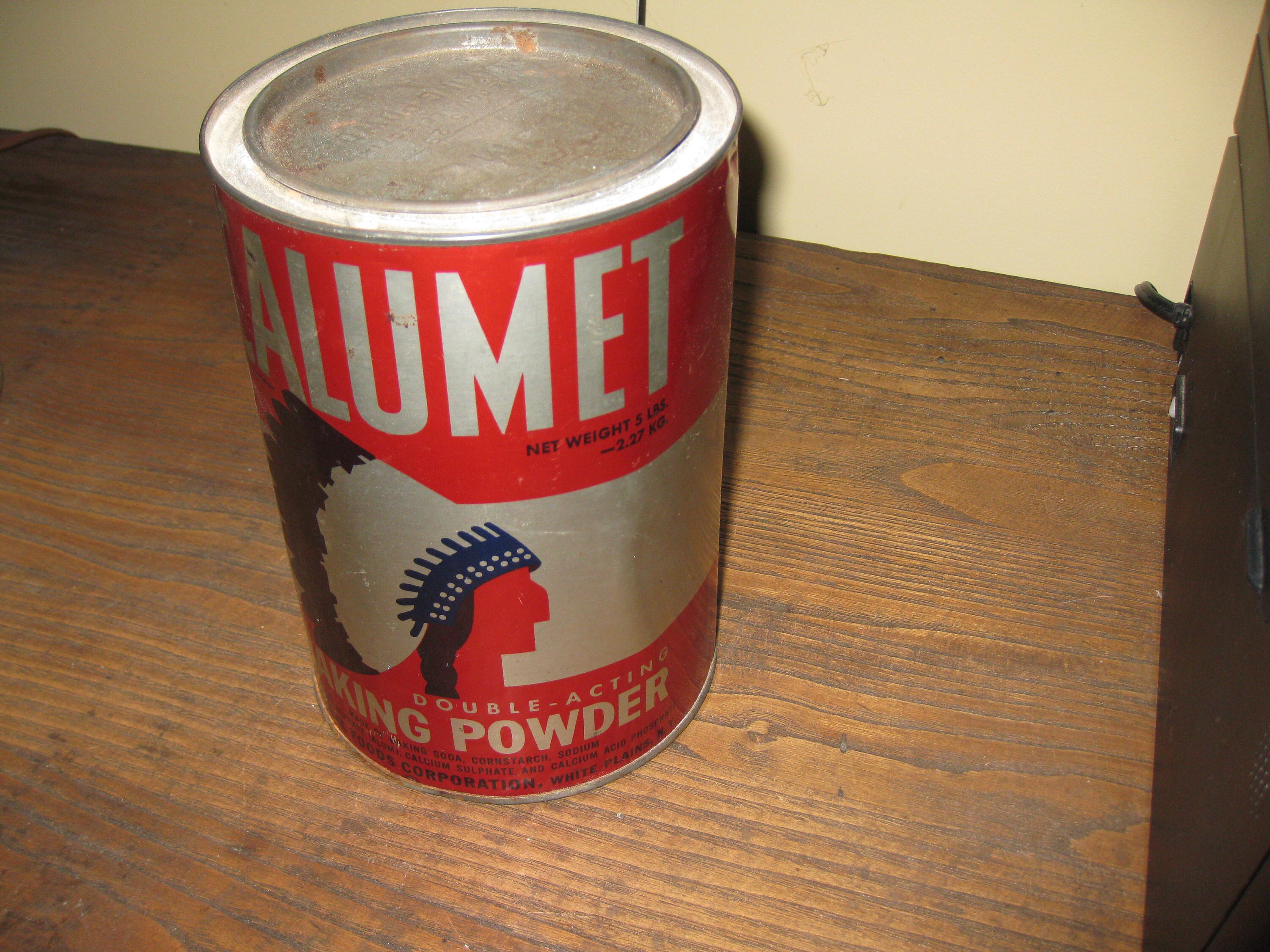 5lb Calumet Baking Powder Tin