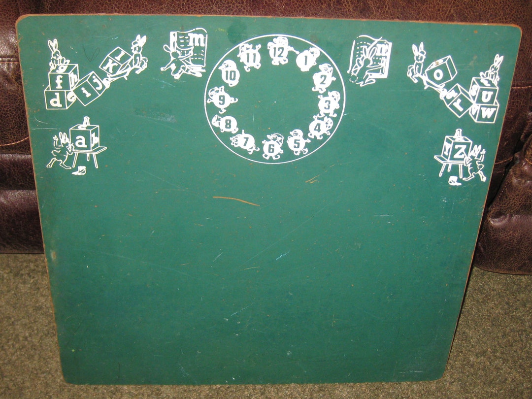 VINTAGE GREEN CHALKBOARD 21 1/8 X 21 1/8 Images of Etsy