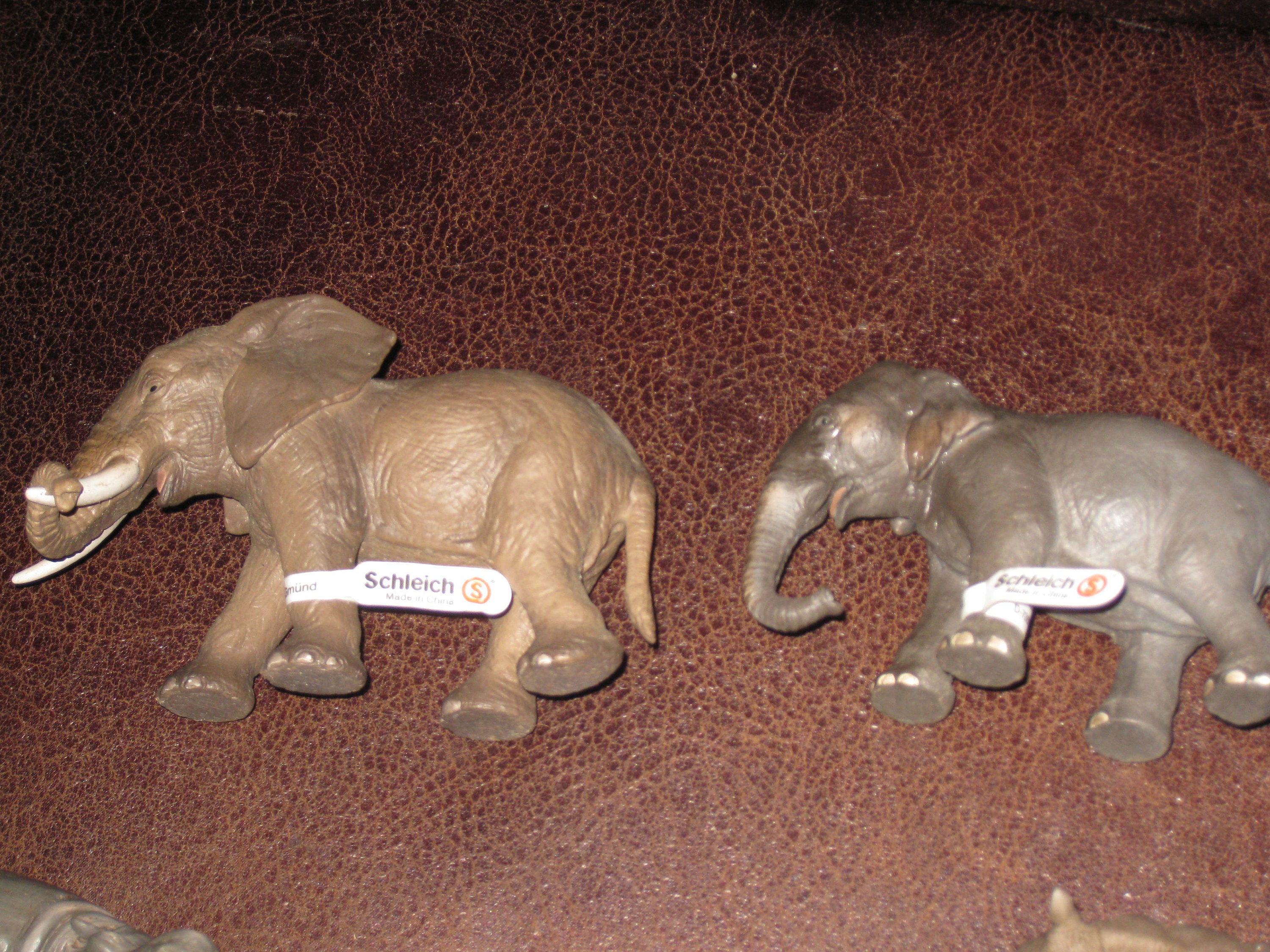 SCHLEICH ANIMAL COLLECTION 3 Elephants Hippo Rhino Zebra