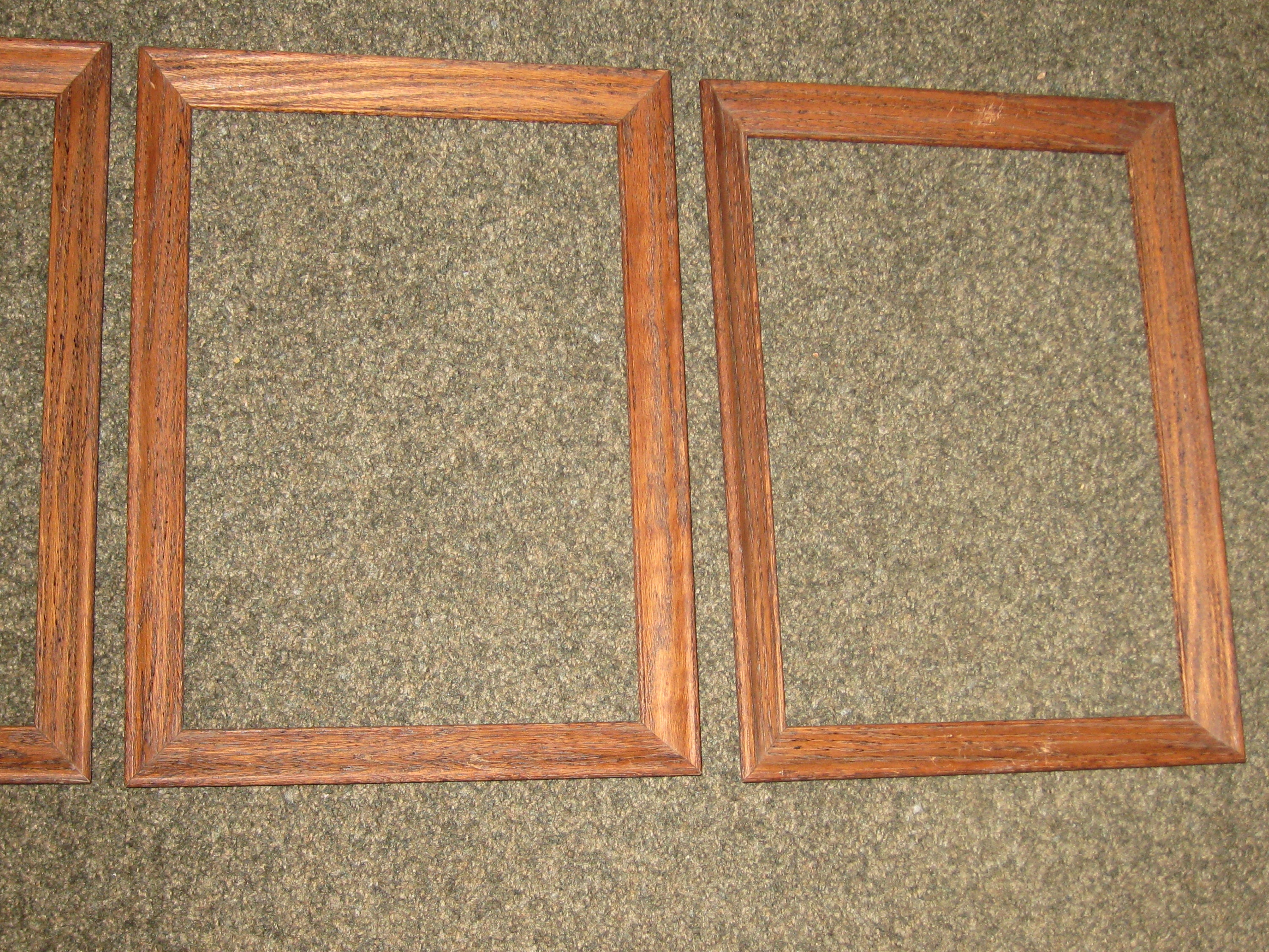VINTAGE SOLID OAK Frames 15 3/4 x 11 3/4 Outside Etsy