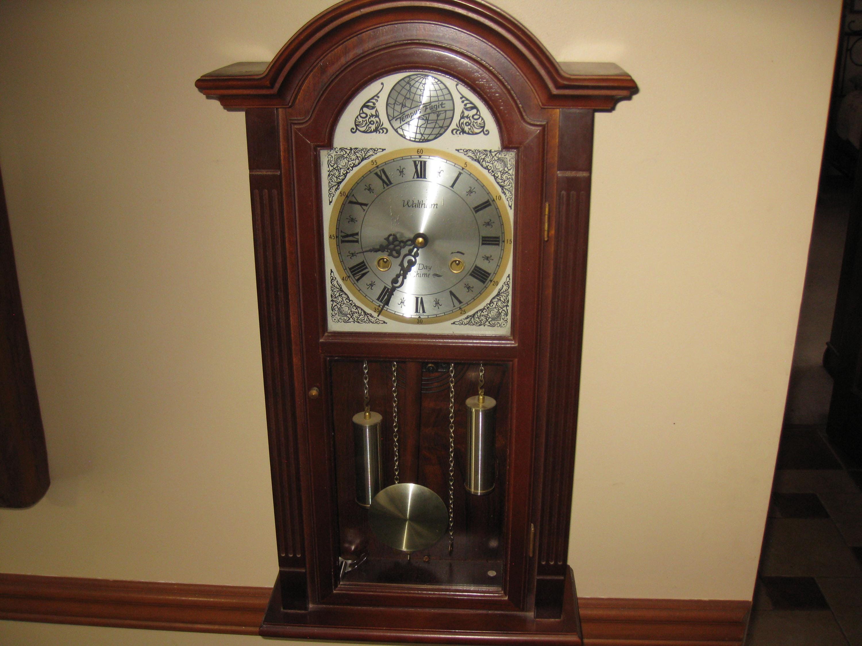 WALTHAM TEMPUS FUGIT 31 Day Wall Clock Case & Movement Made