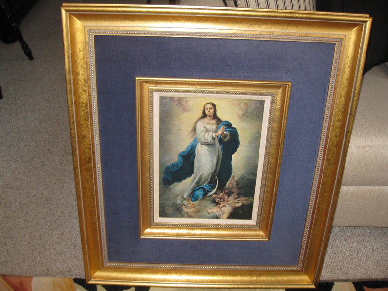 Madonna Our Lady Virgin Mary Print In Large Frame 30 Image 0