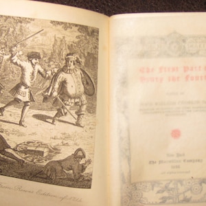1923THE TUDOR SHAKESPEARE Hardcover 5 3/4&quot; x 4 1/4&quot;  The First Part Of Henry The Fourth 163 Pages The Macmillan Company Smaller Book