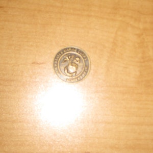 UNITED STATES MARINE Corp. Semper Fidelis Toys For Tots Token Every Child Deserves A Little Christmas Teddy Bear Token Approx 1&quot; Across