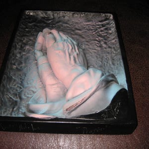 Lot De 2 Moules à Savon Décoratifs - Mains En Prière, Modèle 4518 Moldcreations