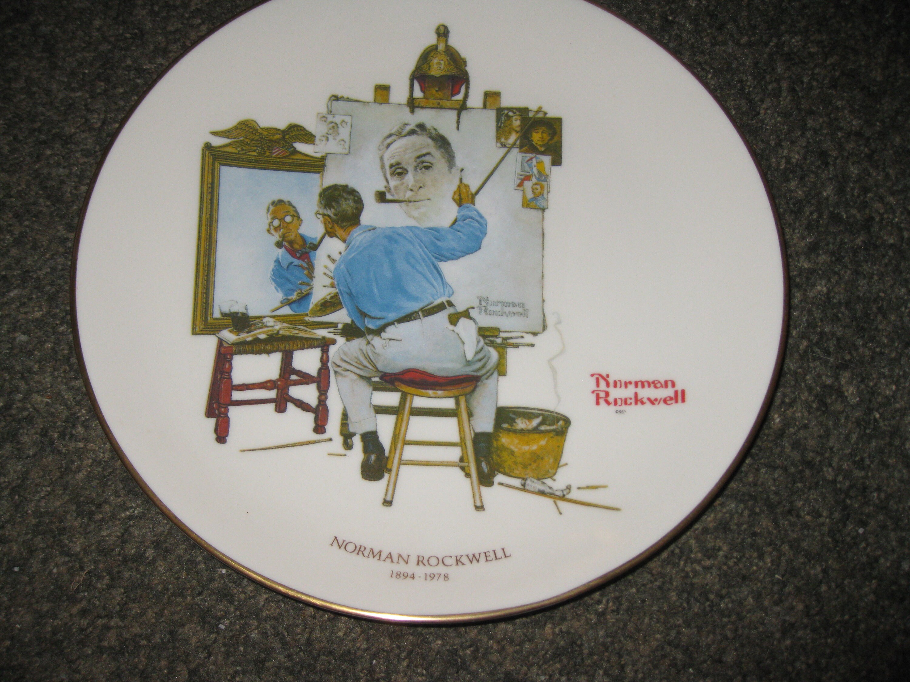Norman RockwellフィギュアTRIPLE SELF PORTRAIT Triple Self-Portrait - Wikipedia