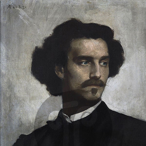 Cards "Hellas & Rome" // Anselm Feuerbach, Self-Portrait